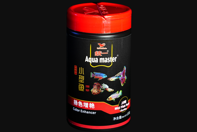 Aqua Master Mini Fish Food 118g Color Enhancer Floating Pellet