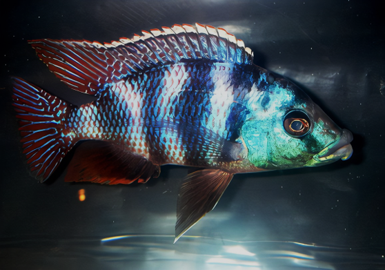 Live Fish African Cichlid Milimo Peacock (Aulonocara sp.) over 4.00 inch Male(CHD-038)