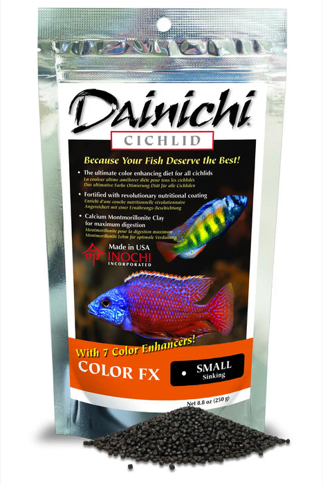 DAINICHI CICHLID COLOR FX Sinking Small (3 mm) Pellet 3.5 oz (100 g)