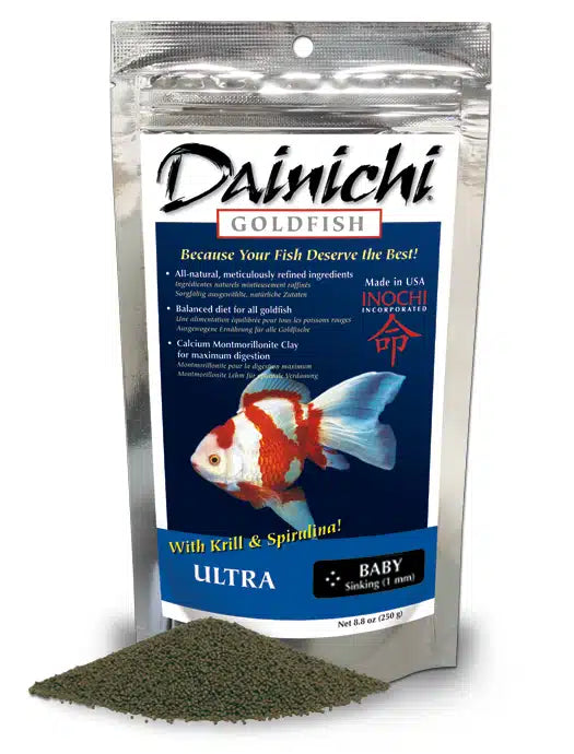 DAINICHI GOLDFISH ULTRA Sinking Small (3 mm) Pellet 8.8 oz (250 g)
